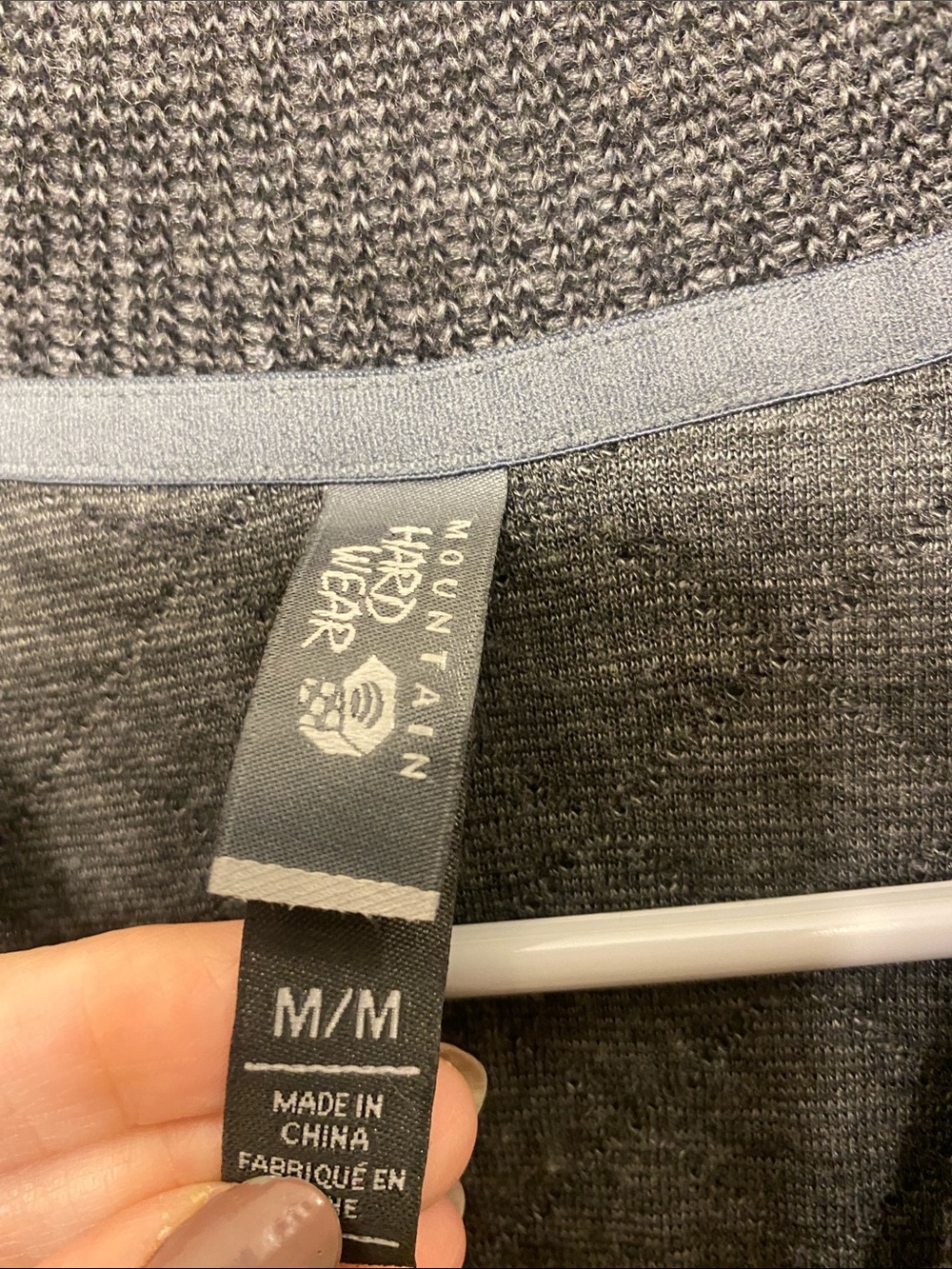 Mountain Hardwear Women's Charcoal Heather Zip-Up Jacket - Picture 3 of 5
